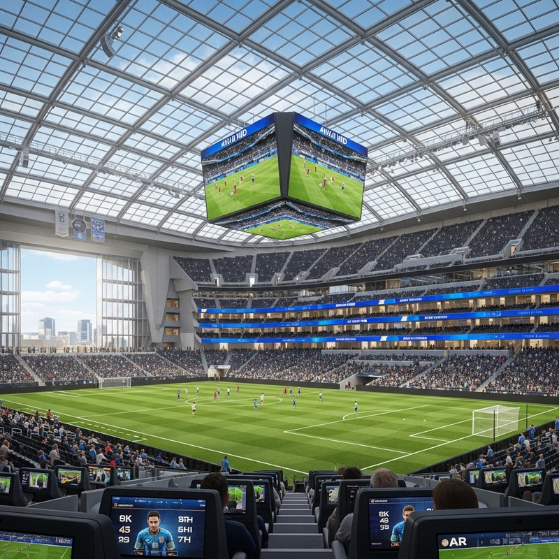 Luxury Retractable Roof Stadium With Advanced Features