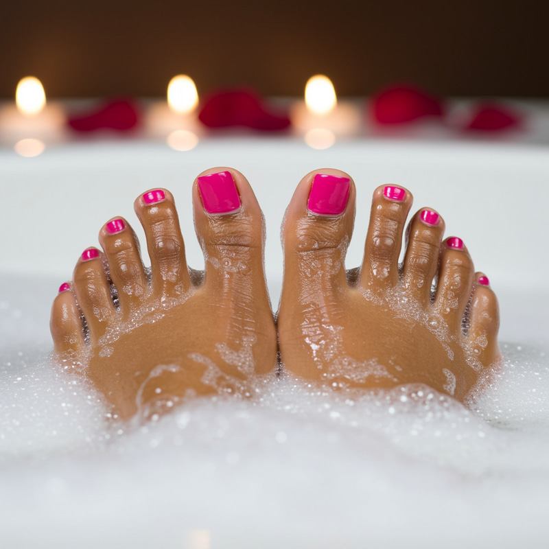 Indulge in a Luxurious Bubble Bath for Your Feet Indulge in a Luxurious Bubble Bath for Your Feet