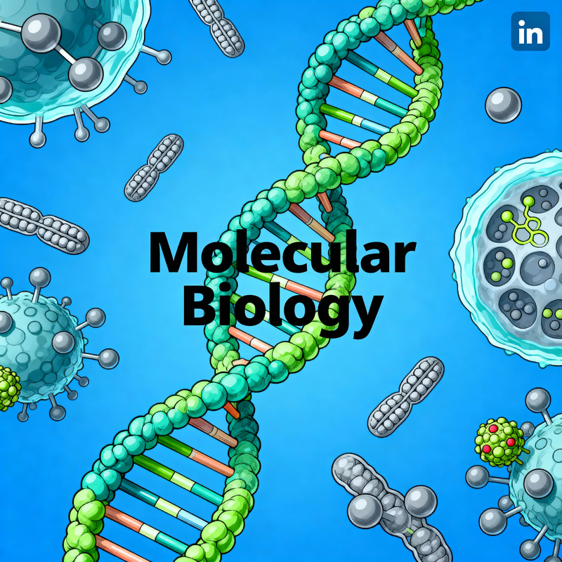 Colorful Molecular Biology LinkedIn Banner Design Colorful Molecular Biology LinkedIn Banner Design