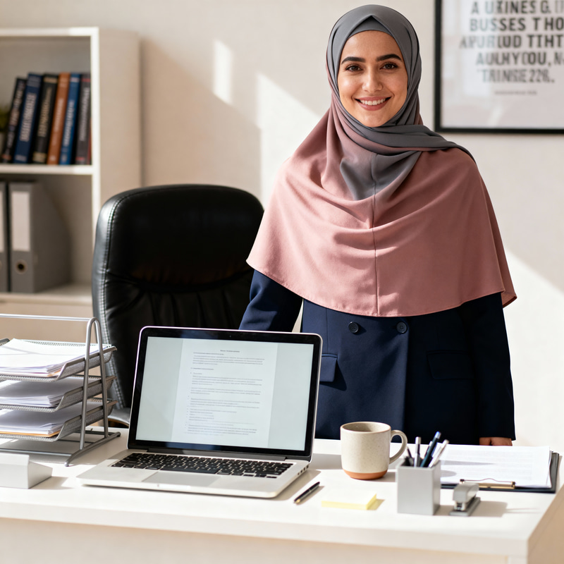 Professional Portrait of a Woman in Hijab