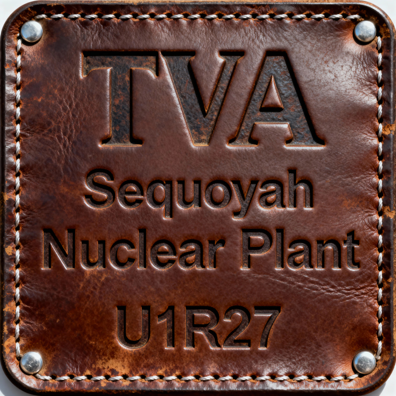 TVA Sequoyah Nuclear Plant Leather Patch TVA Sequoyah Nuclear Plant Leather Patch