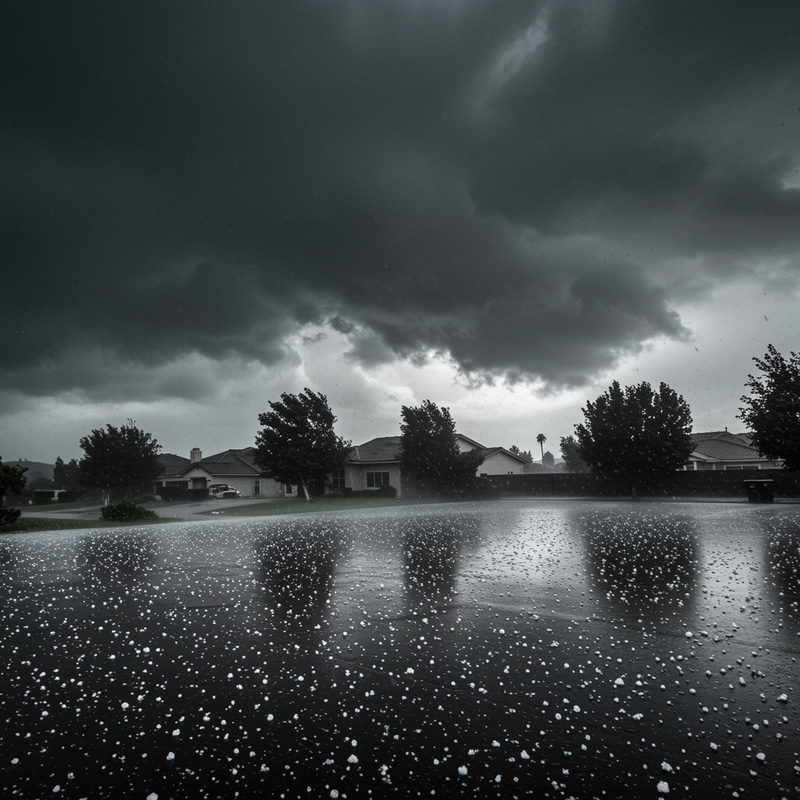 Stormy Weather in Anaheim: Hail, Wind & Rain Stormy Weather in Anaheim: Hail, Wind & Rain