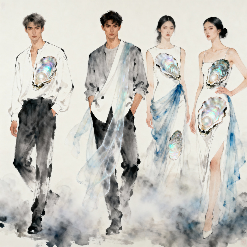Minimalist Fashion: Oyster Shells & Misty Clouds Minimalist Fashion: Oyster Shells & Misty Clouds