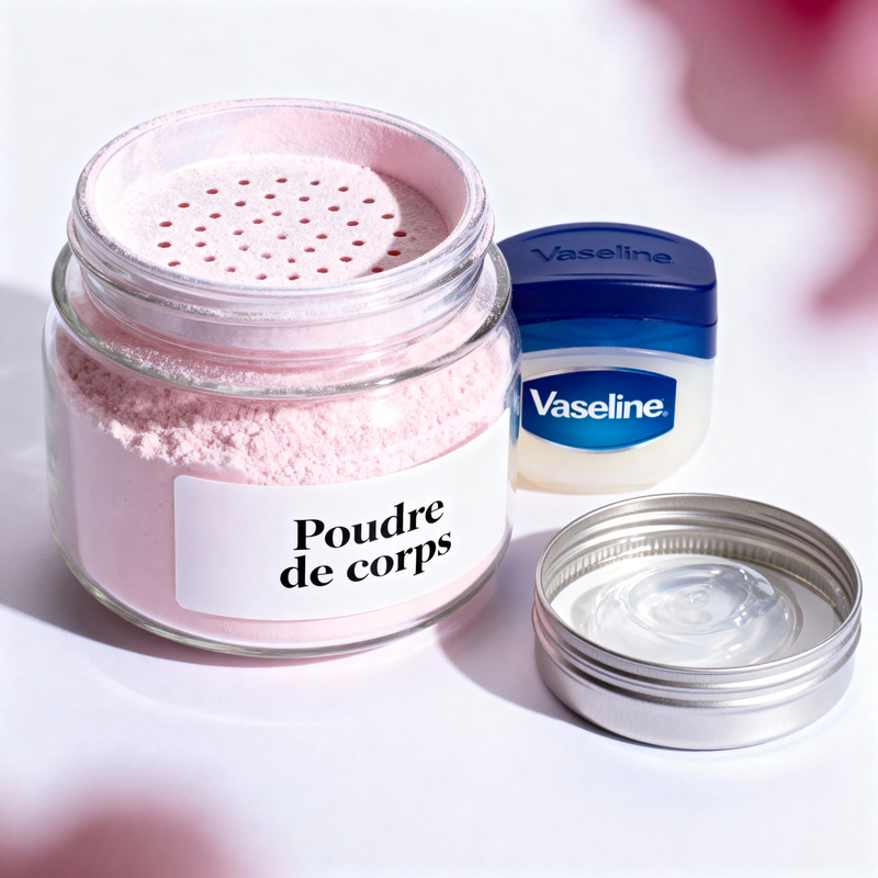 Body Powder and Vaseline for Skin Care Body Powder and Vaseline for Skin Care