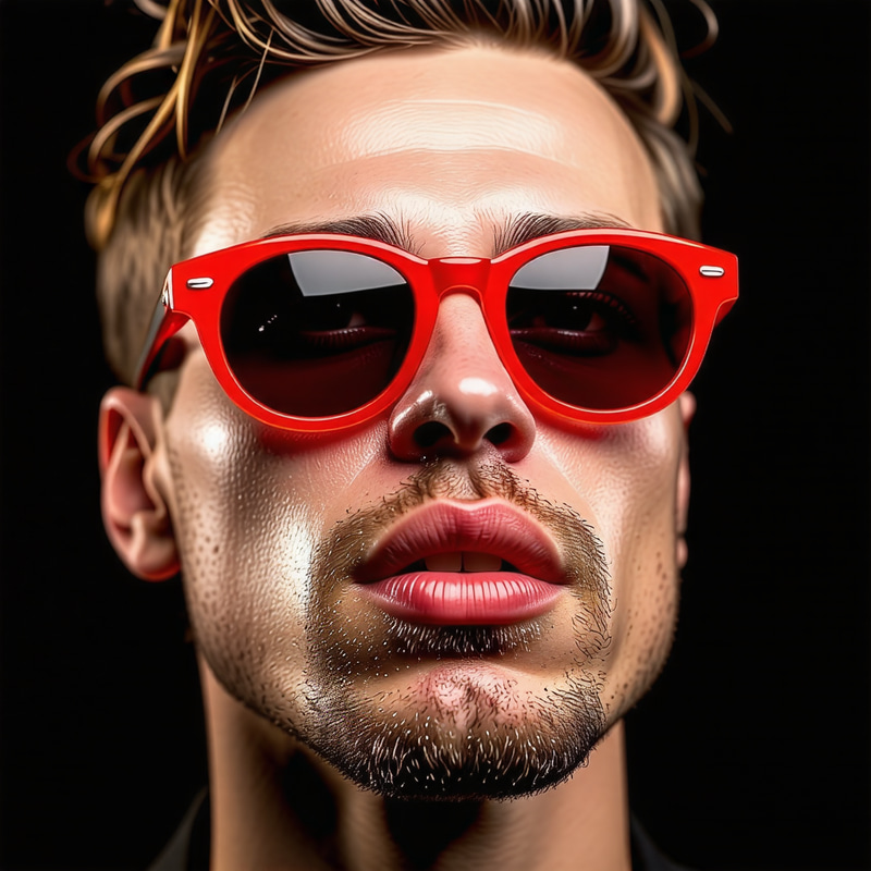 Stylish Man in Colored Sunglasses | Fashion Photo Stylish Man in Colored Sunglasses | Fashion Photo