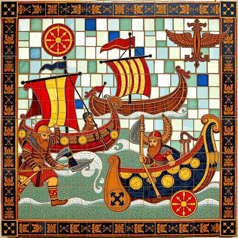 Viking Culture Mosaic: Art of Norse Mythology Viking Culture Mosaic: Art of Norse Mythology