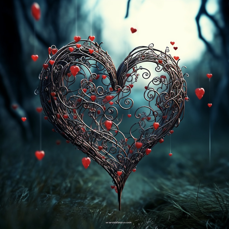 Love Music: Heart-Shaped Musical Note Art Love Music: Heart-Shaped Musical Note Art