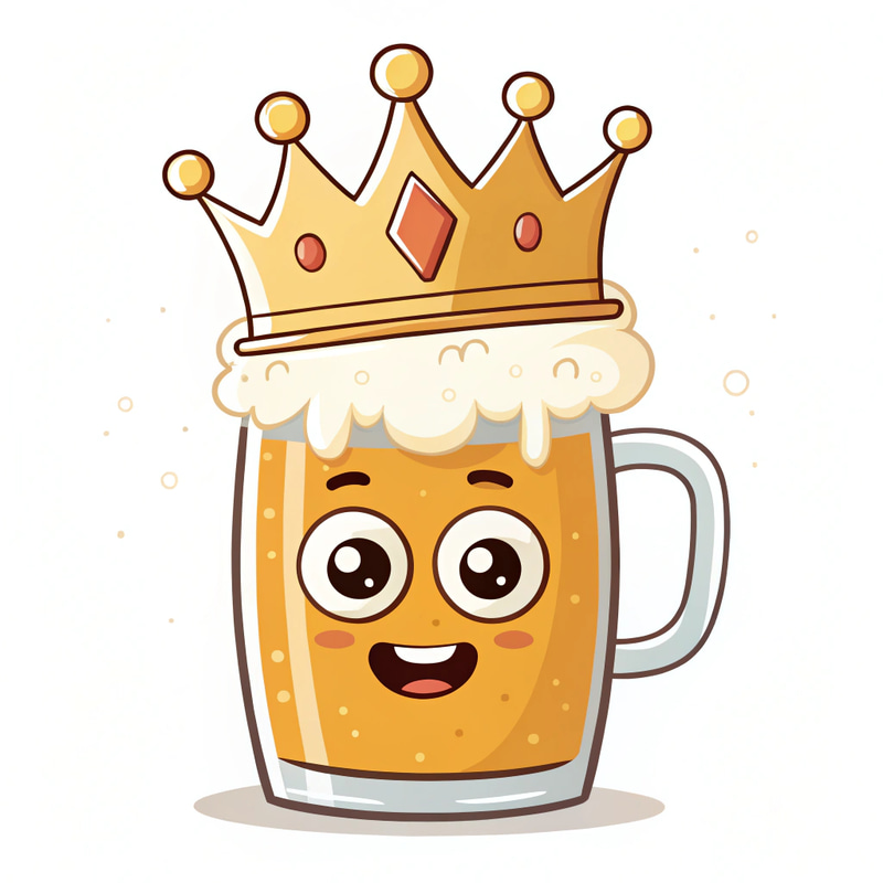 Royal Beer Mug Mascot - Fun and Unique Design Royal Beer Mug Mascot - Fun and Unique Design