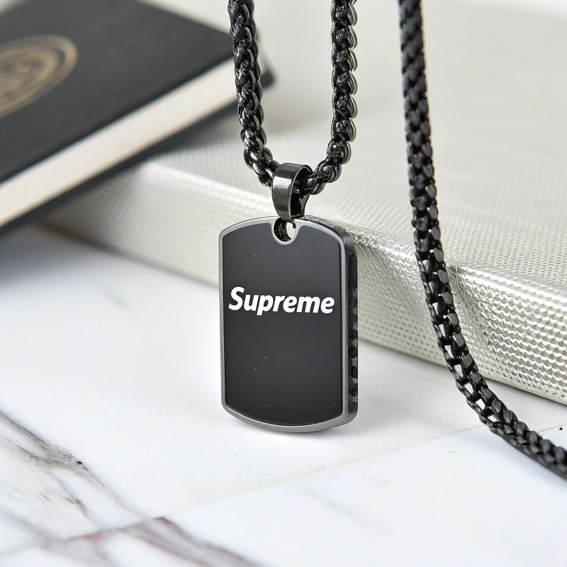 Supreme Bowy Hip-Hop Pendant - Stylish Chain Jewelry Supreme Bowy Hip-Hop Pendant - Stylish Chain Jewelry