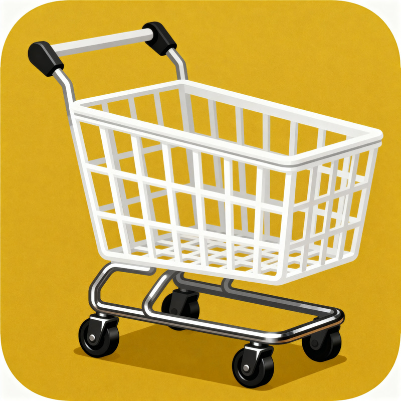 Supermarket Shopping Cart Icon for Games Supermarket Shopping Cart Icon for Games