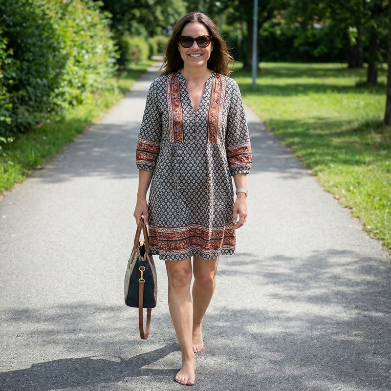 Woman with Bare Feet: Embrace Natural Beauty Woman with Bare Feet: Embrace Natural Beauty