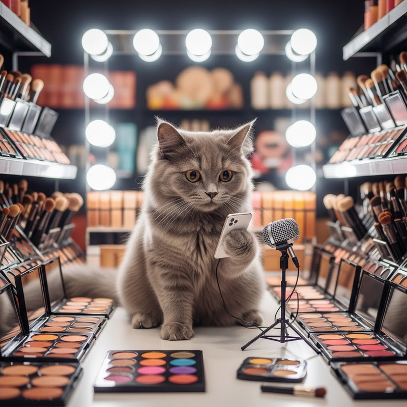 Cat Vlogs in Makeup Store: Fun & Style! Cat Vlogs in Makeup Store: Fun & Style!