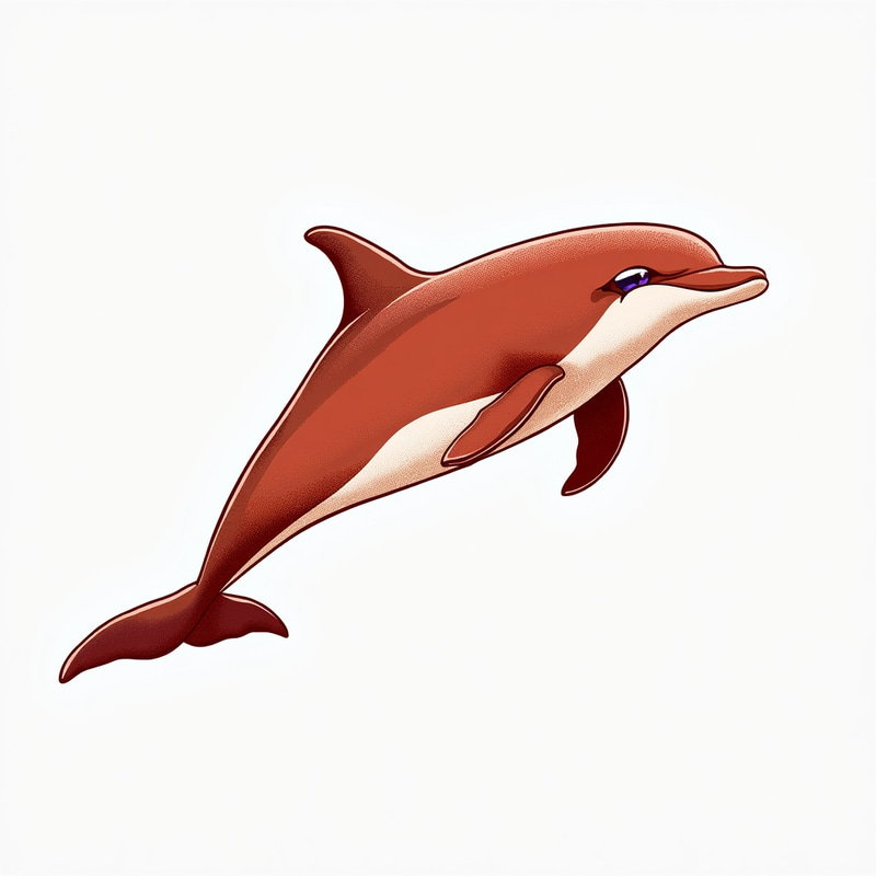 Minimalist Leaping Dolphin Vector Illustration Minimalist Leaping Dolphin Vector Illustration