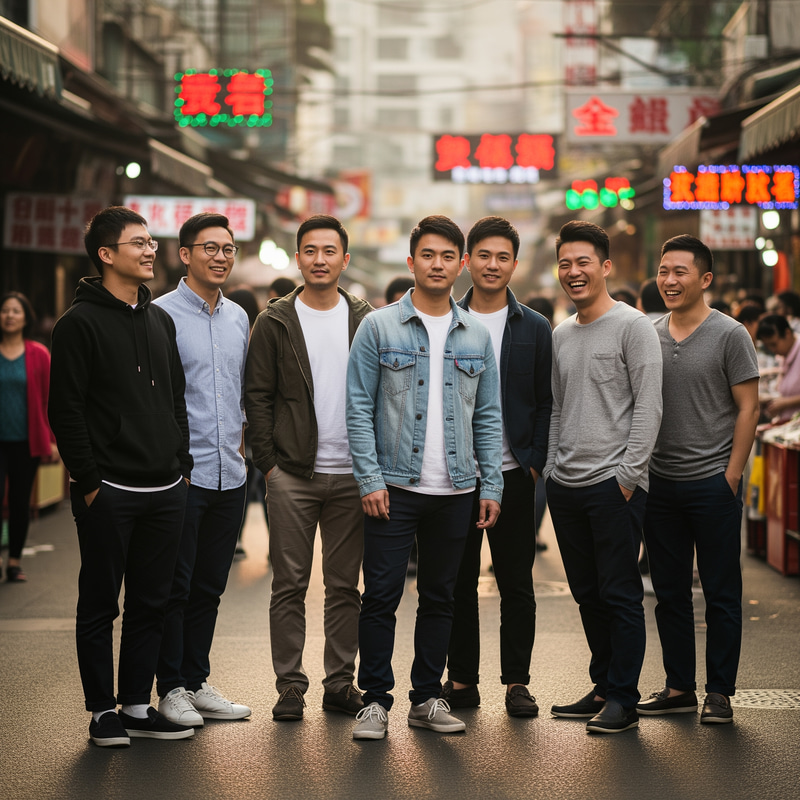 Casual Wear for Asian Chinese Men Casual Wear for Asian Chinese Men