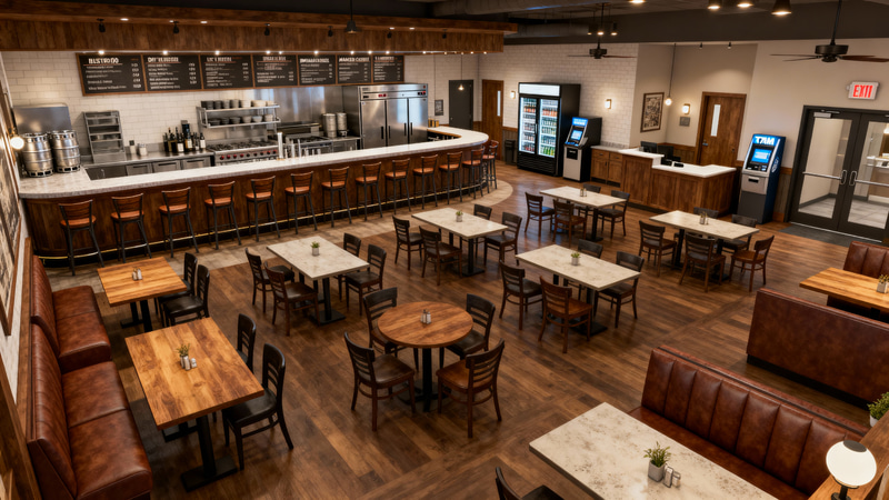 Stunning 110-Seat Bistro 3D Model Design Stunning 110-Seat Bistro 3D Model Design