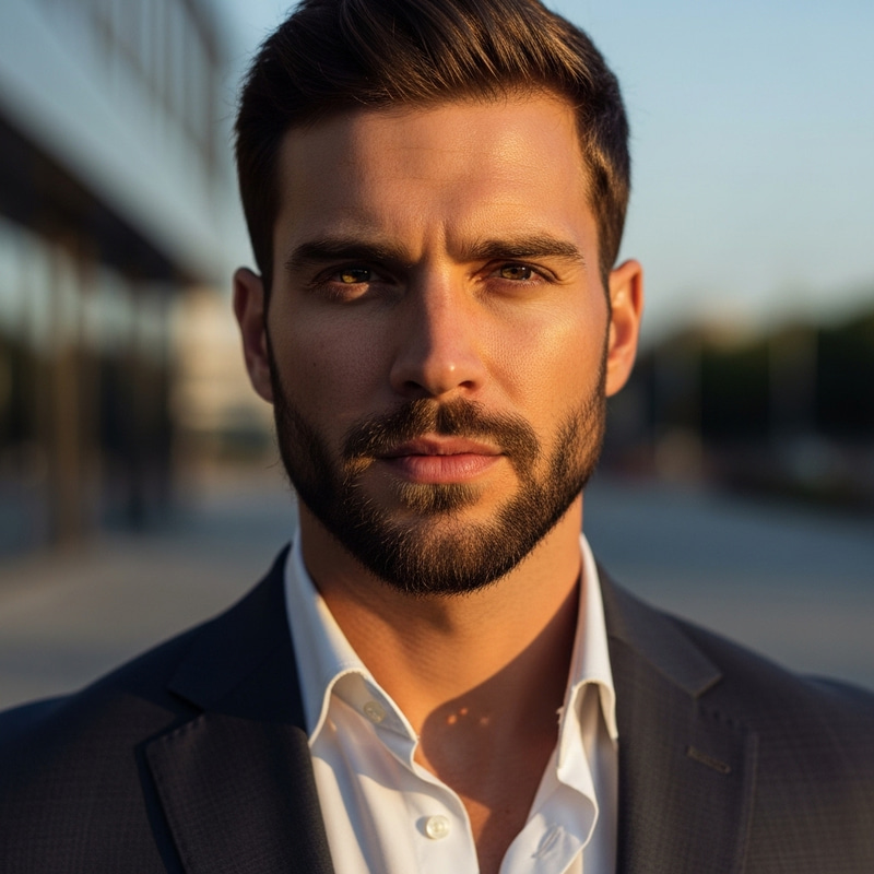 Charismatic Portrait of a Confident Man Charismatic Portrait of a Confident Man