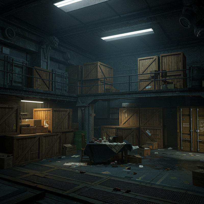 Explore the Abandoned Falcone Warehouse Scene Explore the Abandoned Falcone Warehouse Scene