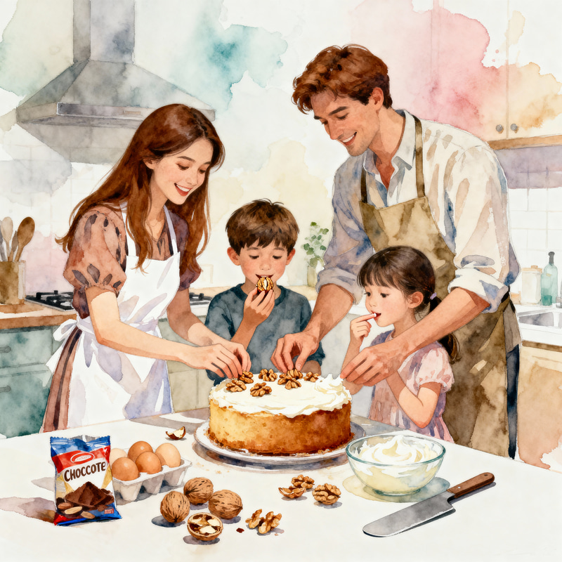 Joyful Family Moments in a Cozy Kitchen