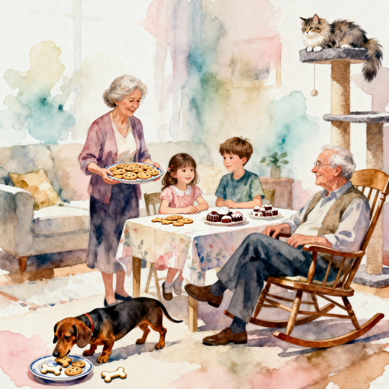 Cozy Family Moments in Watercolor Art Cozy Family Moments in Watercolor Art