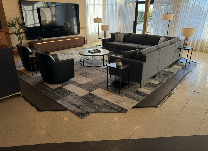 Modern LVP Flooring and TV Seating Ideas Modern LVP Flooring and TV Seating Ideas