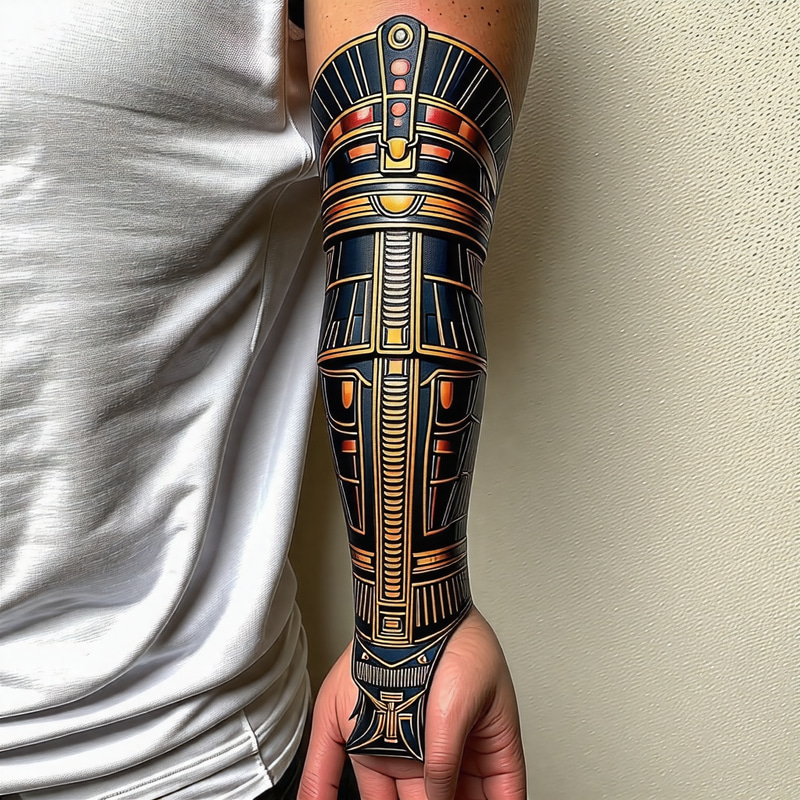 Ancient Egyptian Tattoo Forearm Sleeve Armor Designs Ancient Egyptian Tattoo Forearm Sleeve Armor Designs