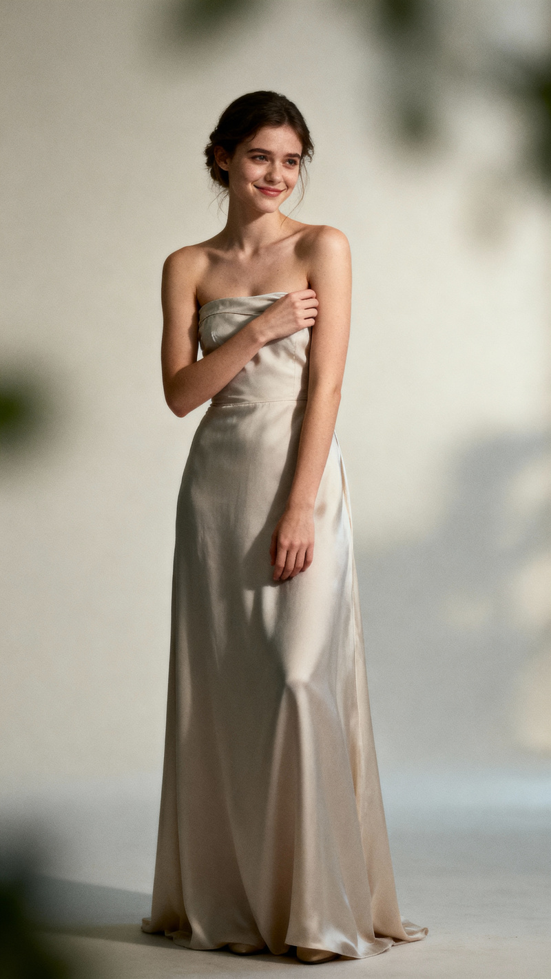 Elegant Strapless Dress Photography Elegant Strapless Dress Photography