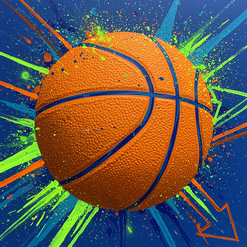 Vibrant Basketball Art for Young Sports Fans Vibrant Basketball Art for Young Sports Fans