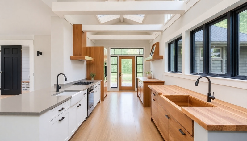 Modern Farmhouse with Split Level Entry & Stylish Interiors Modern Farmhouse with Split Level Entry & Stylish Interiors