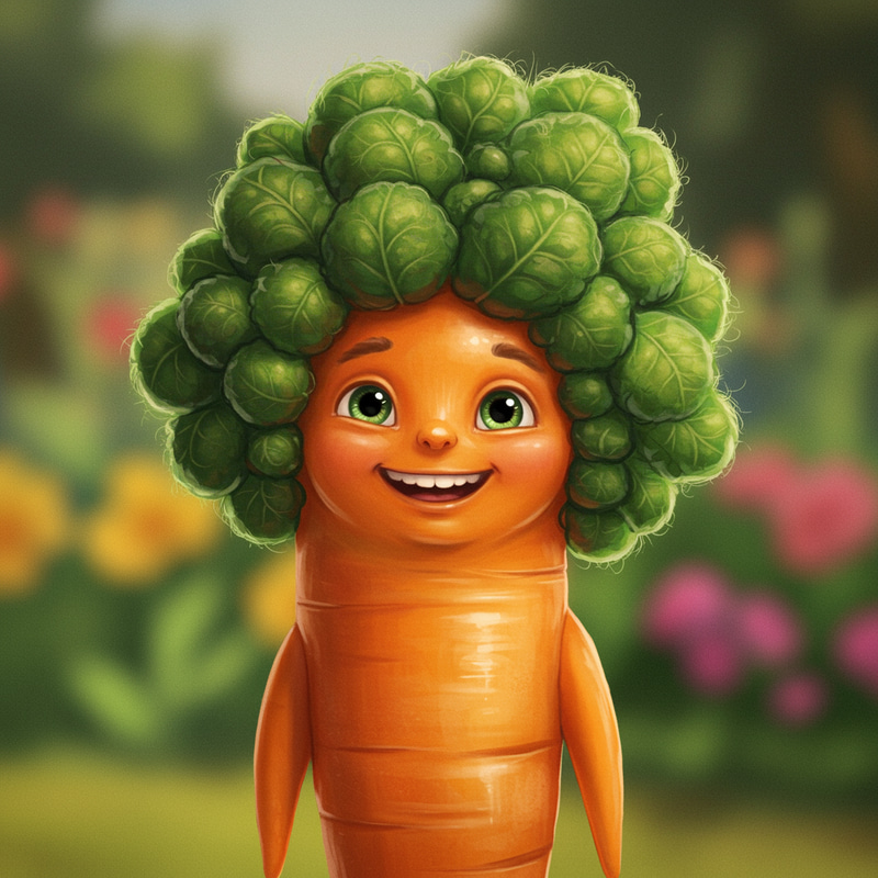 Personified Carrot Drawing | Fun Art Ideas