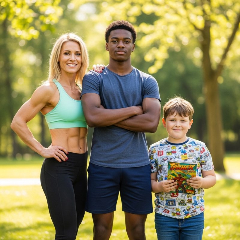 Attractive 40-Year-Old Blonde with Dynamic Teen Attractive 40-Year-Old Blonde with Dynamic Teen