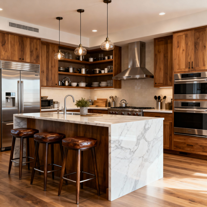 Stunning Integral Kitchen with Bar