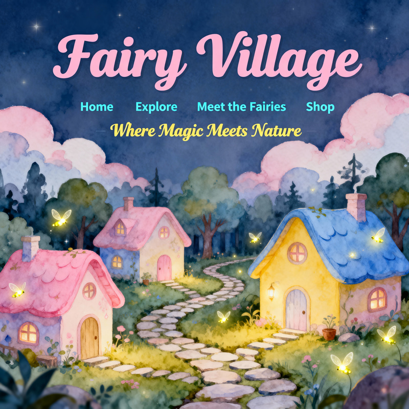Enchanting Fairy Village Webpage Enchanting Fairy Village Webpage