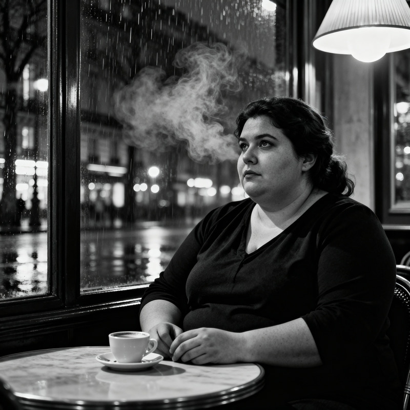 Cinematic Portrait of a Wise Woman in Paris Cinematic Portrait of a Wise Woman in Paris