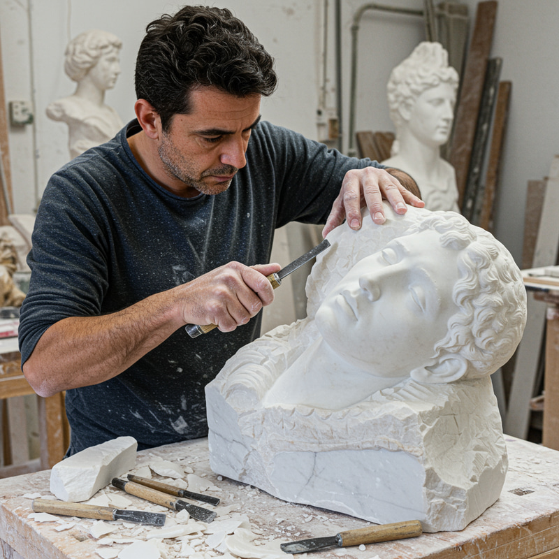 Sculptor Ivan Licciardi Shaping His Art Sculptor Ivan Licciardi Shaping His Art