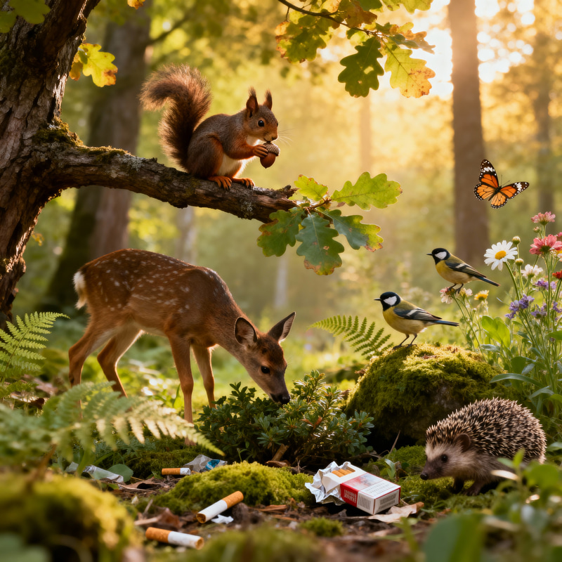 Explore the Vibrant Forest Habitat with Wildlife
