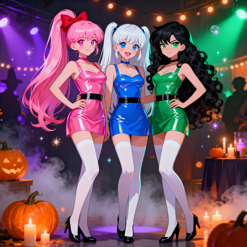 Enchanting Halloween Girls Inspired by Powerpuff Enchanting Halloween Girls Inspired by Powerpuff