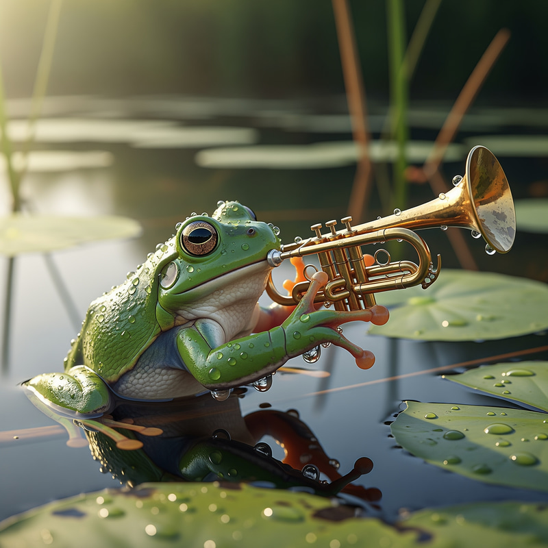 Frog with a Trumpet: A Fun Musical Creation Frog with a Trumpet: A Fun Musical Creation