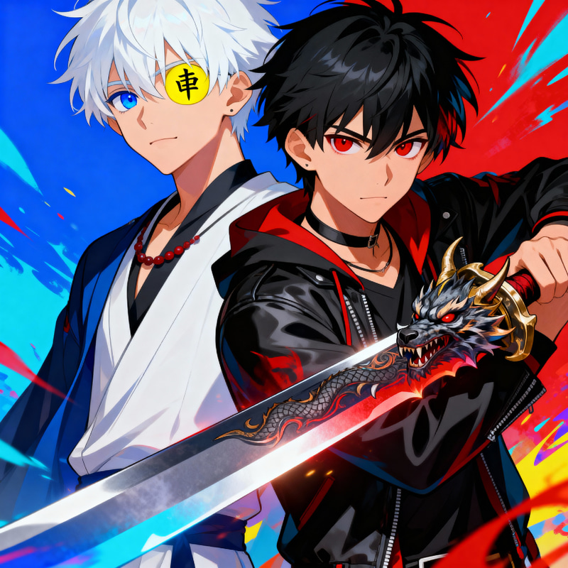 Anime Characters: Arturo and Jack in Epic Battle