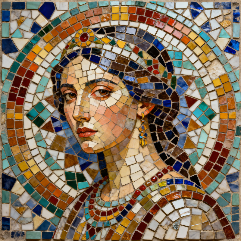 Stunning Mosaic Artwork: Colorful Tile Patterns