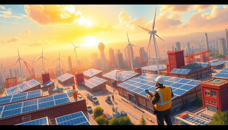 Futuristic Cityscape: Eco-Innovation in Action Futuristic Cityscape: Eco-Innovation in Action