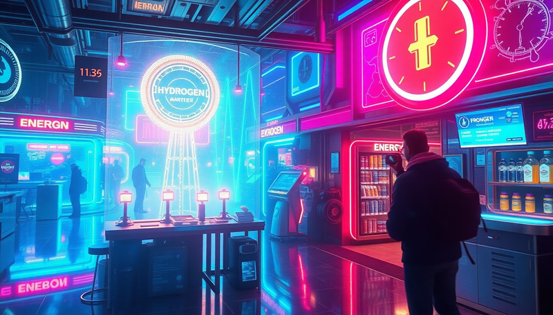 Futuristic Hydrogen Marketplace – Energy Exchanges Futuristic Hydrogen Marketplace – Energy Exchanges