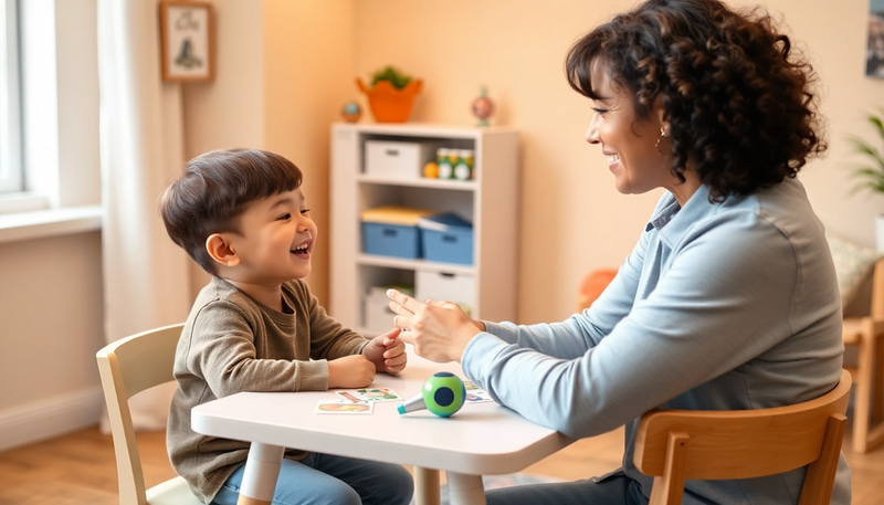 Warm Therapy Room for Child Speech Therapy