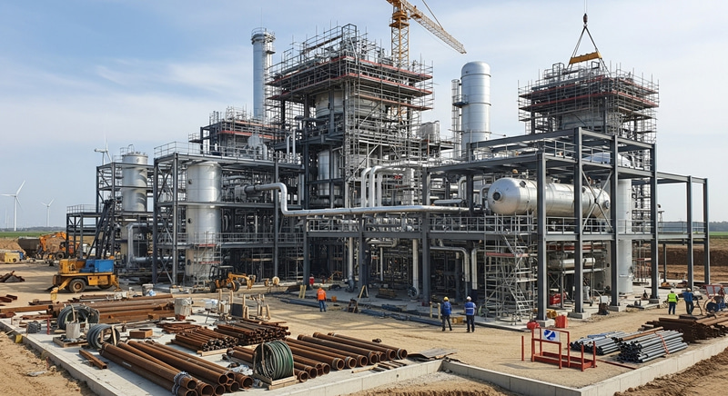 Green Hydrogen Plant Under Construction