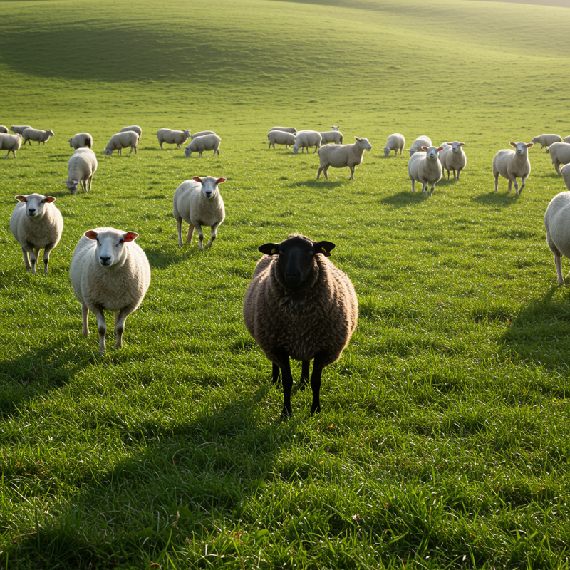 Black Sheep Standing Out: Embrace Uniqueness Black Sheep Standing Out: Embrace Uniqueness