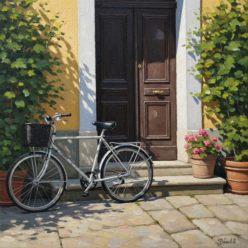 Realistic Oil Painting with Depth Perception