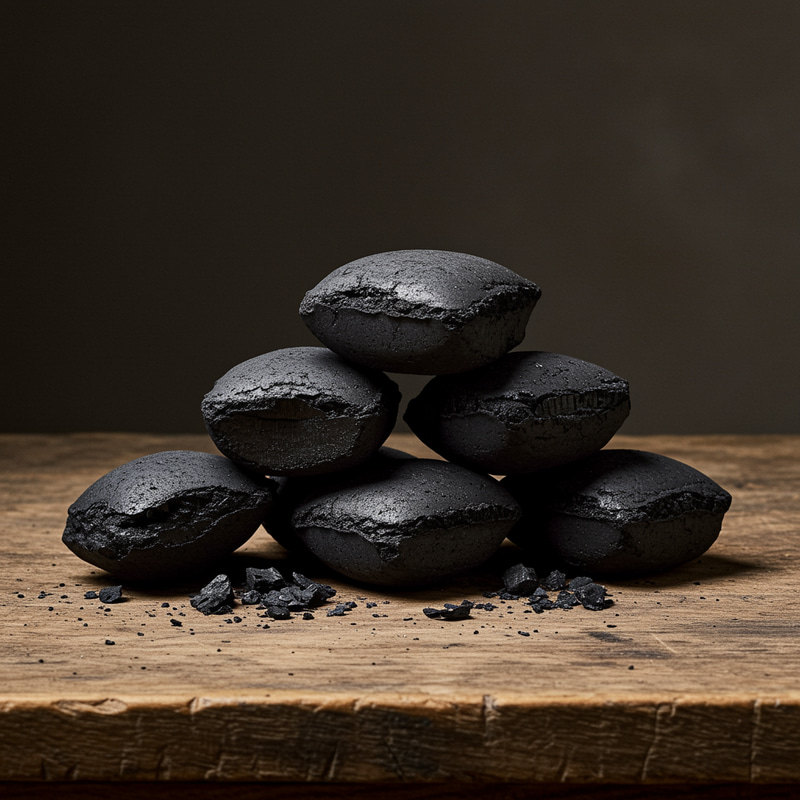 Artistic Charcoal Briquettes Still Life - High Res Artistic Charcoal Briquettes Still Life - High Res