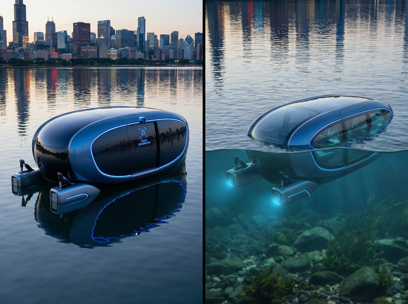 Autonomous Electric Watercraft for 4 Passengers Autonomous Electric Watercraft for 4 Passengers