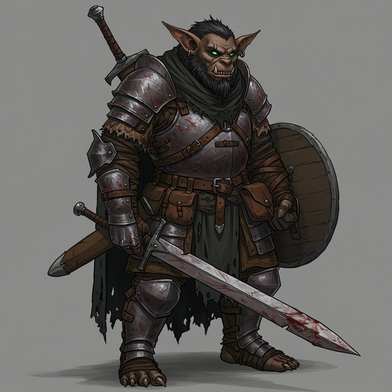 Kurful: The Hulking Bugbear D&D Character