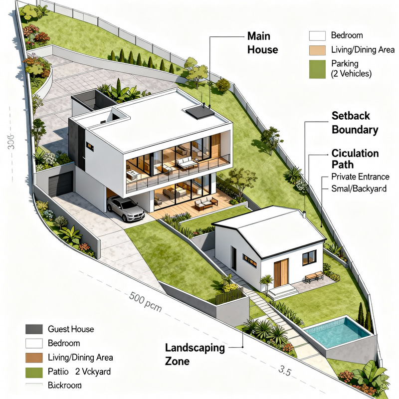 Innovative Architectural Designs for Irregular Sloped Plot Innovative Architectural Designs for Irregular Sloped Plot