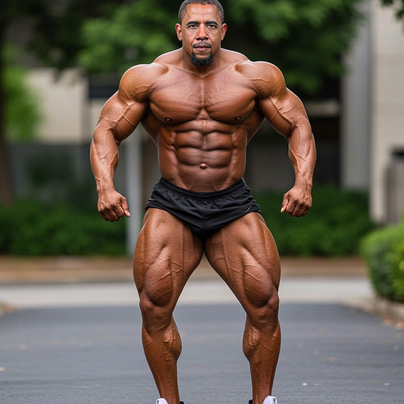 Powerful Bodybuilder with Muscular Definition Powerful Bodybuilder with Muscular Definition